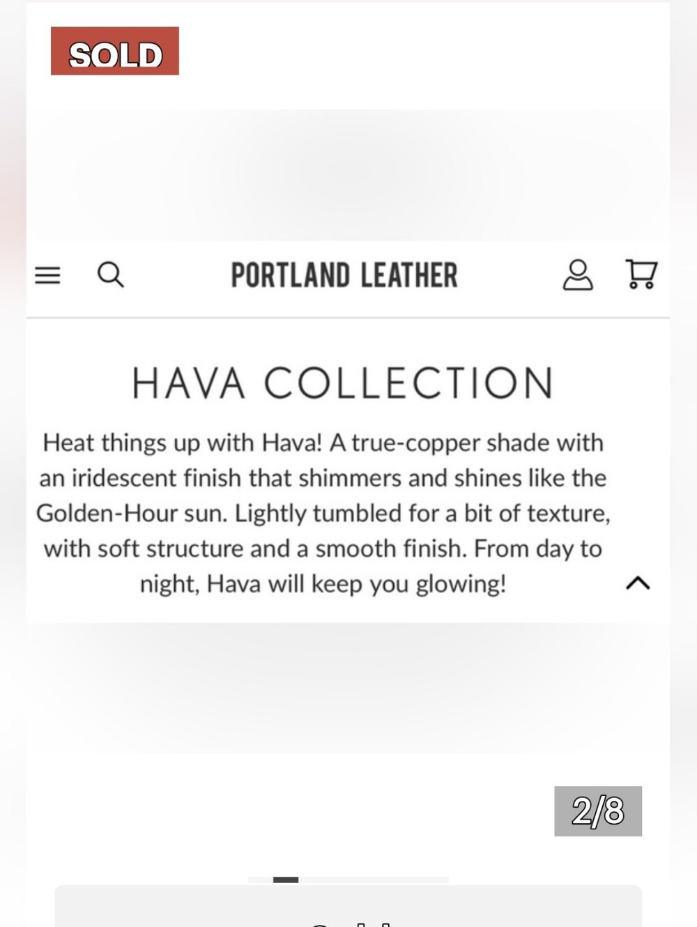 Portland Leather Hava Circle Bag Limited Edition Like New - Picture 12 of 12